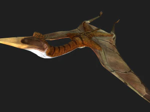 DOWNLOAD QUETZALCOATLUS 3D MODEL ANIMATED DINOSAUR DINOSAUR BIRD TERROR RAPTOR PREDATOR SKY 3D Model