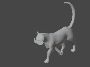 BAIXAR GATO MODELO 3D GATO - FELINO Modelo 3D