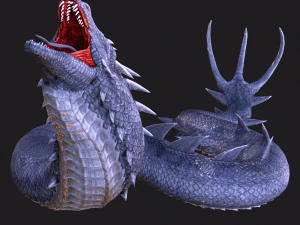 DINOSAUR DRAGON DINOSAUR SNAKE COBRA SNAKE BASILIK DRAGON PYTHON VIPER PYTHON RAPTOR PREDATOR 3D Model