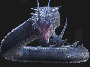 DINOSAUR DRAGON DINOSAUR SNAKE COBRA SNAKE BASILIK DRAGON PYTHON VIPER PYTHON RAPTOR PREDATOR 3D Model