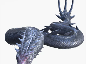 DINOSAUR DRAGON DINOSAUR SNAKE COBRA SNAKE BASILIK DRAGON PYTHON VIPER PYTHON RAPTOR PREDATOR 3D Model