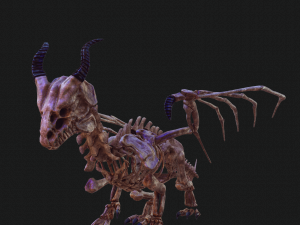 BONES FLYING DRAGON - ANIMATED DRAGON 3D Model