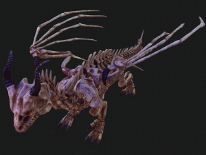 BONES FLYING DRAGON - ANIMATED DRAGON 3D Model