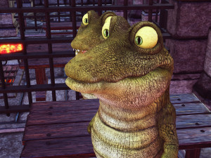CROCODILE CARTOON ANIMATED Modèle 3D