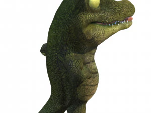 CROCODILE CARTOON ANIMATED 3D Model