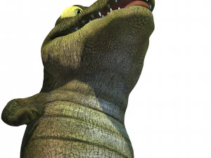 CROCODILE CARTOON ANIMATED 3D Model