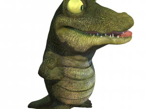 CROCODILE CARTOON ANIMATED 3D Model