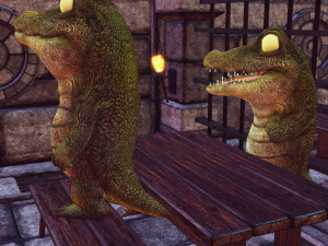 CROCODILE CARTOON ANIMATED Modèle 3D