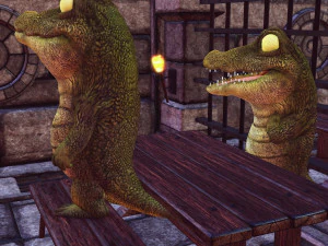 CROCODILE CARTOON ANIMATED 3D Model