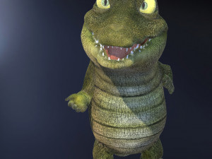 CROCODILE CARTOON ANIMATED Modèle 3D