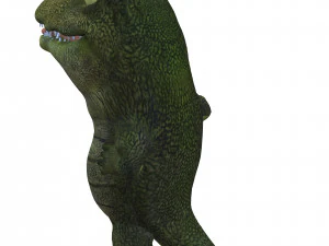 CROCODILE CARTOON ANIMATED 3D Model