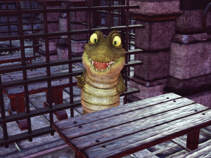 CROCODILE CARTOON ANIMATED Modèle 3D