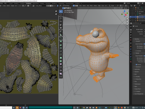 CROCODILE CARTOON ANIMATED Modèle 3D