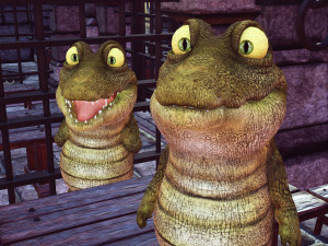 CROCODILE CARTOON ANIMATED Modèle 3D