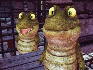 CROCODILE CARTOON ANIMATED 3D Model