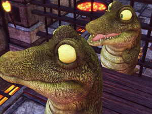 CROCODILE CARTOON ANIMATED 3D Model