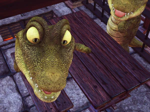 CROCODILE CARTOON ANIMATED 3D Model