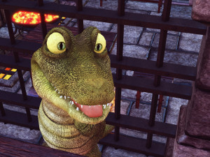CROCODILE CARTOON ANIMATED Modèle 3D
