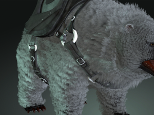 Bear WARIOR RIGGED ANIMATED Modello 3D