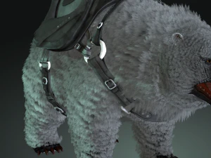 Bear WARIOR RIGGED ANIMATED 3D Model