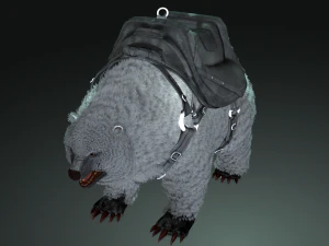 Bear WARIOR RIGGED ANIMATED 3D Model