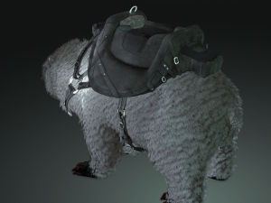 Bear WARIOR RIGGED ANIMATED Modello 3D