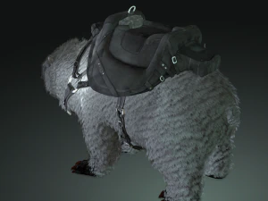 Bear WARIOR RIGGED ANIMATED 3D Model