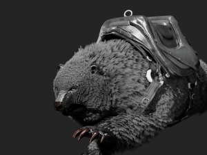 Bear WARIOR RIGGED ANIMATED Modello 3D