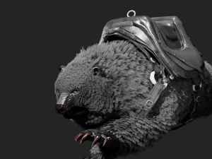 Bear WARIOR RIGGED ANIMATED 3D Model