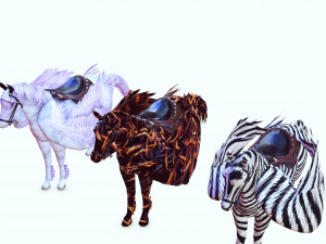 3 Pegasus KING OF THE HEAVENS Collection HORSE PEGASUS PEGASO HORSE Model 3D