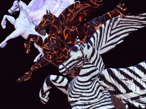 3 Pegasus KING OF THE HEAVENS Collection HORSE PEGASUS PEGASO HORSE Model 3D