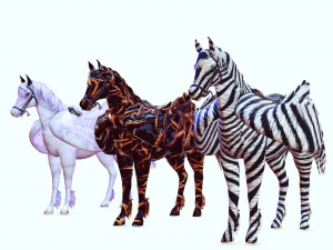3 Pegasus KING OF THE HEAVENS Collection HORSE PEGASUS PEGASO HORSE 3D Model