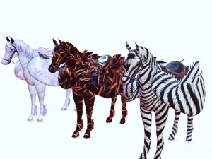 3 Pegasus KING OF THE HEAVENS Collection HORSE PEGASUS PEGASO HORSE 3D Model