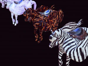 3 Pegasus KING OF THE HEAVENS Collection HORSE PEGASUS PEGASO HORSE 3D Model