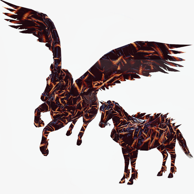 PEGASUS AIR MAGIC LAND 3D 模型 .c4d .max .obj .3ds .fbx .stl .blend 