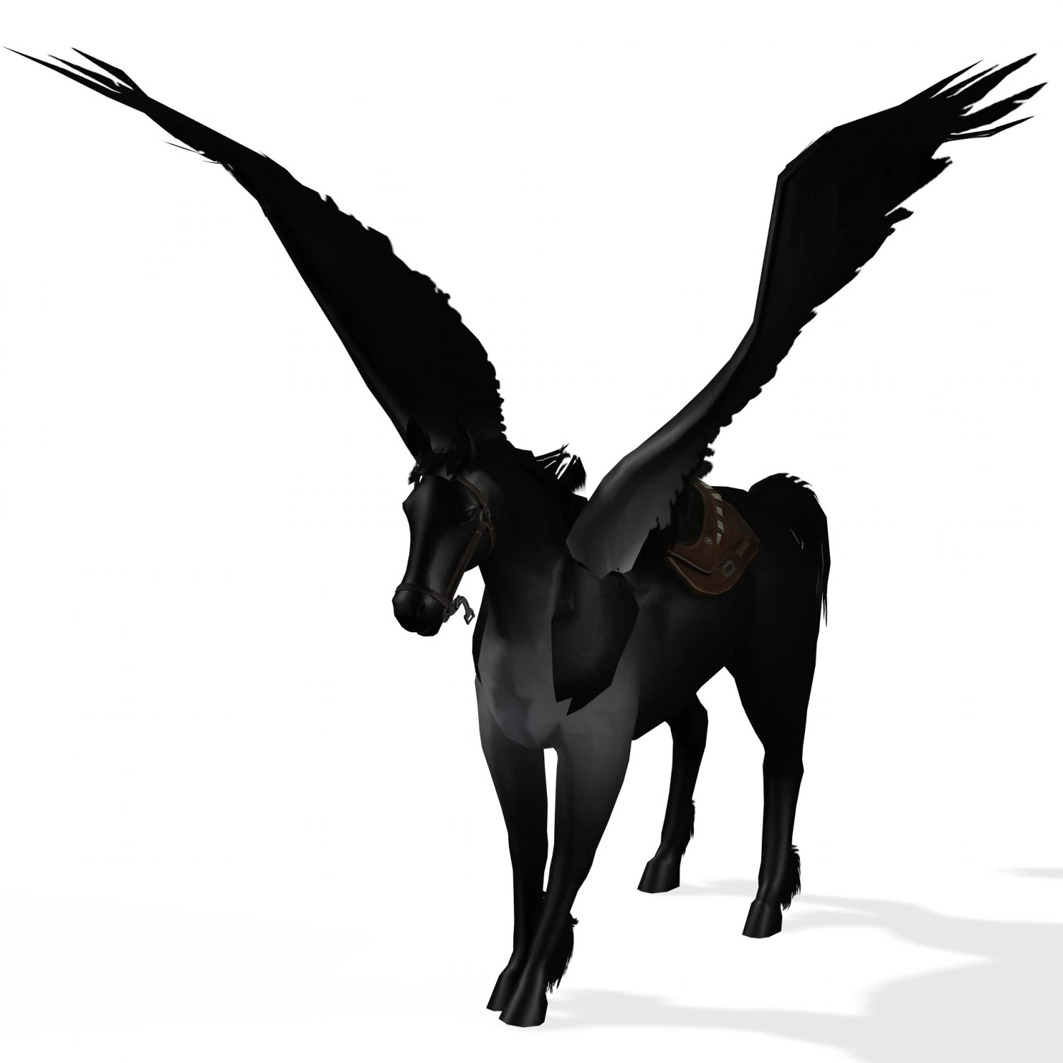LE SEIGNEUR DES T&Eacute;N&Egrave;BRES CHEVAL PEGASUS CHEVAL MAL PEGASUS Modèle 3D .c4d .max .obj .3ds .fbx .stl .blend 
