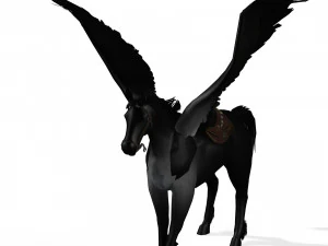 ПОВЛАДИТЕЛЬ ТЕМОРІ ПЕГАС КІНЬ ЗЛИЙ КІНЬ ПЕГАС 3D Модель