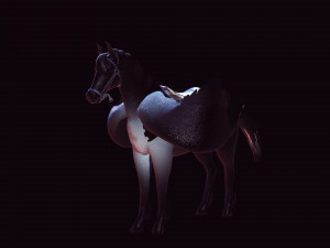 THE LORD OF THE DARKNESS PEGASUS HORSE EVIL HORSE PEGASUS 3D-Modell