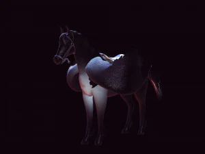LE SEIGNEUR DES T&Eacute;N&Egrave;BRES CHEVAL PEGASUS CHEVAL MAL PEGASUS Modèle 3D