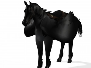 THE LORD OF THE DARKNESS PEGASUS HORSE EVIL HORSE PEGASUS 3D-Modell