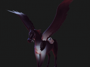 THE LORD OF THE DARKNESS PEGASUS HORSE EVIL HORSE PEGASUS 3D-Modell