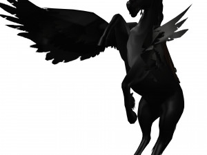 THE LORD OF THE DARKNESS PEGASUS HORSE EVIL HORSE PEGASUS 3D-Modell