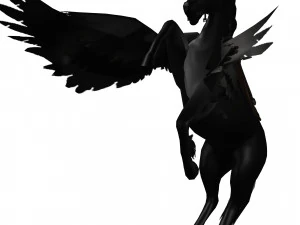 LE SEIGNEUR DES T&Eacute;N&Egrave;BRES CHEVAL PEGASUS CHEVAL MAL PEGASUS Modèle 3D