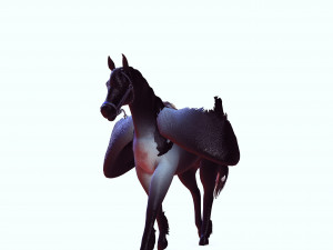 THE LORD OF THE DARKNESS PEGASUS HORSE EVIL HORSE PEGASUS 3D-Modell