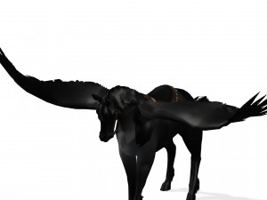 THE LORD OF THE DARKNESS PEGASUS HORSE EVIL HORSE PEGASUS 3D-Modell