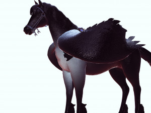 THE LORD OF THE DARKNESS PEGASUS HORSE EVIL HORSE PEGASUS 3D-Modell