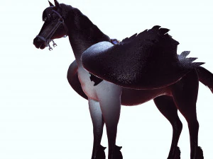 LE SEIGNEUR DES T&Eacute;N&Egrave;BRES CHEVAL PEGASUS CHEVAL MAL PEGASUS Modèle 3D