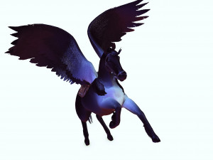 THE LORD OF THE DARKNESS PEGASUS HORSE EVIL HORSE PEGASUS 3D-Modell