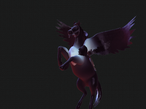 THE LORD OF THE DARKNESS PEGASUS HORSE EVIL HORSE PEGASUS 3D-Modell
