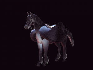 THE LORD OF THE DARKNESS PEGASUS HORSE EVIL HORSE PEGASUS 3D-Modell